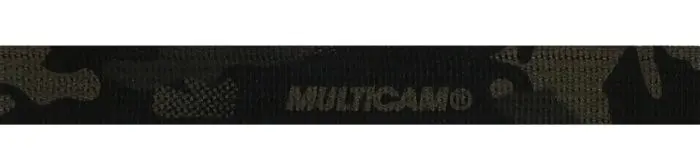 Nylon Webbing MultiCam® Black 19 mm (3/4") double-sided printed – sold by the meter 
