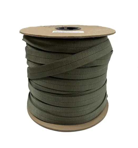 [WT-MMI-RG-NYL-0025-000] Nylon Tubular Gurtband Ranger Green 25 mm