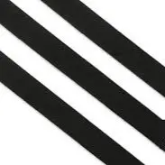 [WF-GW-BL-NYL-0019-000] Nylon Webbing Black 19 mm (3/4") – sold by the meter 
