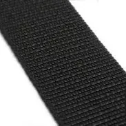 [WF-GW-BL-NYL-0050-000] Nylon Webbing Black 50 mm (2") – sold by meter