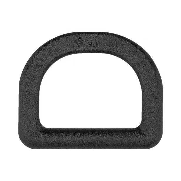 D-Ring 2M SA-Serie Schwarz 20 mm