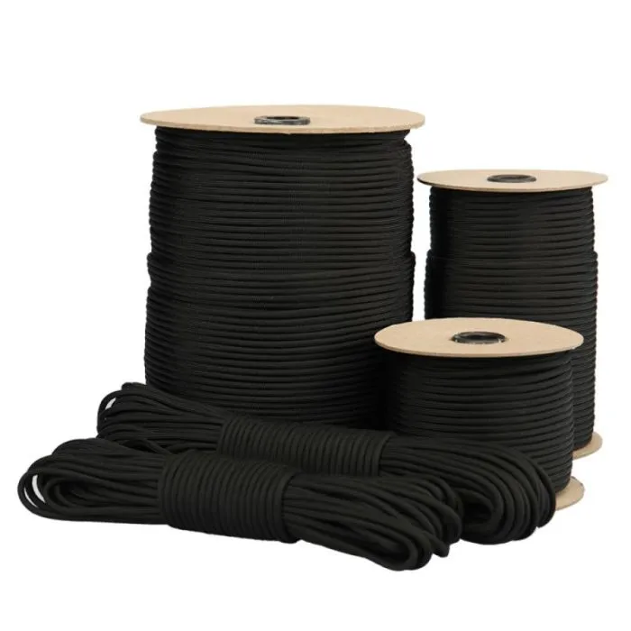 Type III 550 Paracord Schwarz - 10m Bündel