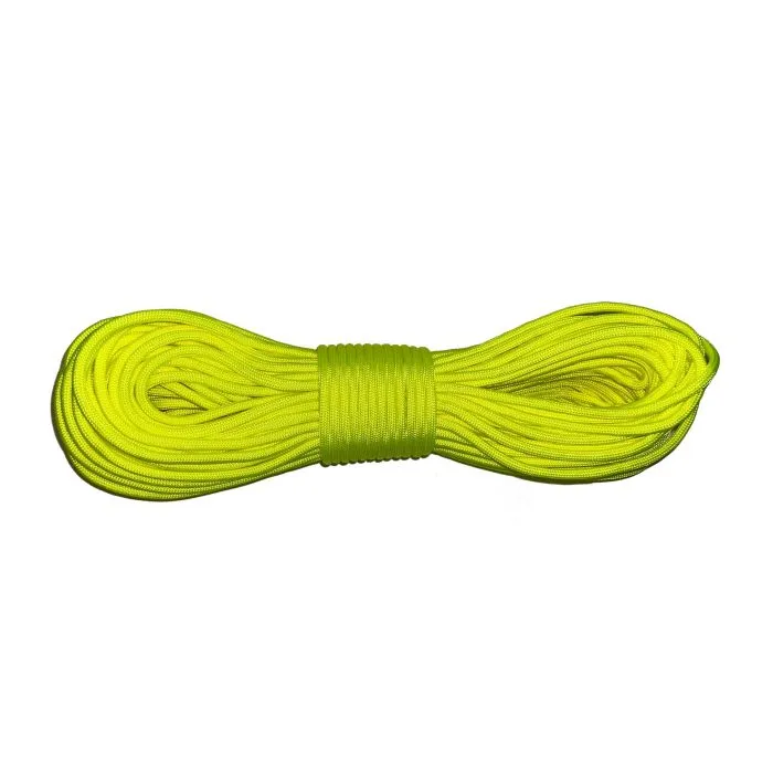Type III 550 Paracord High-Viz Yellow - 10m Bündel