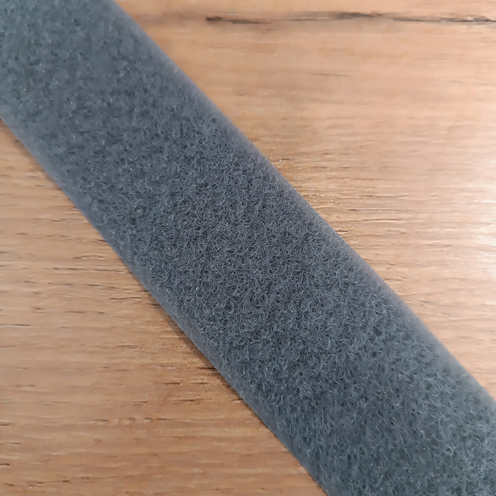 VELCRO® Brand loop tape Wolf Grey 38 mm (1.5") – sold by the meter