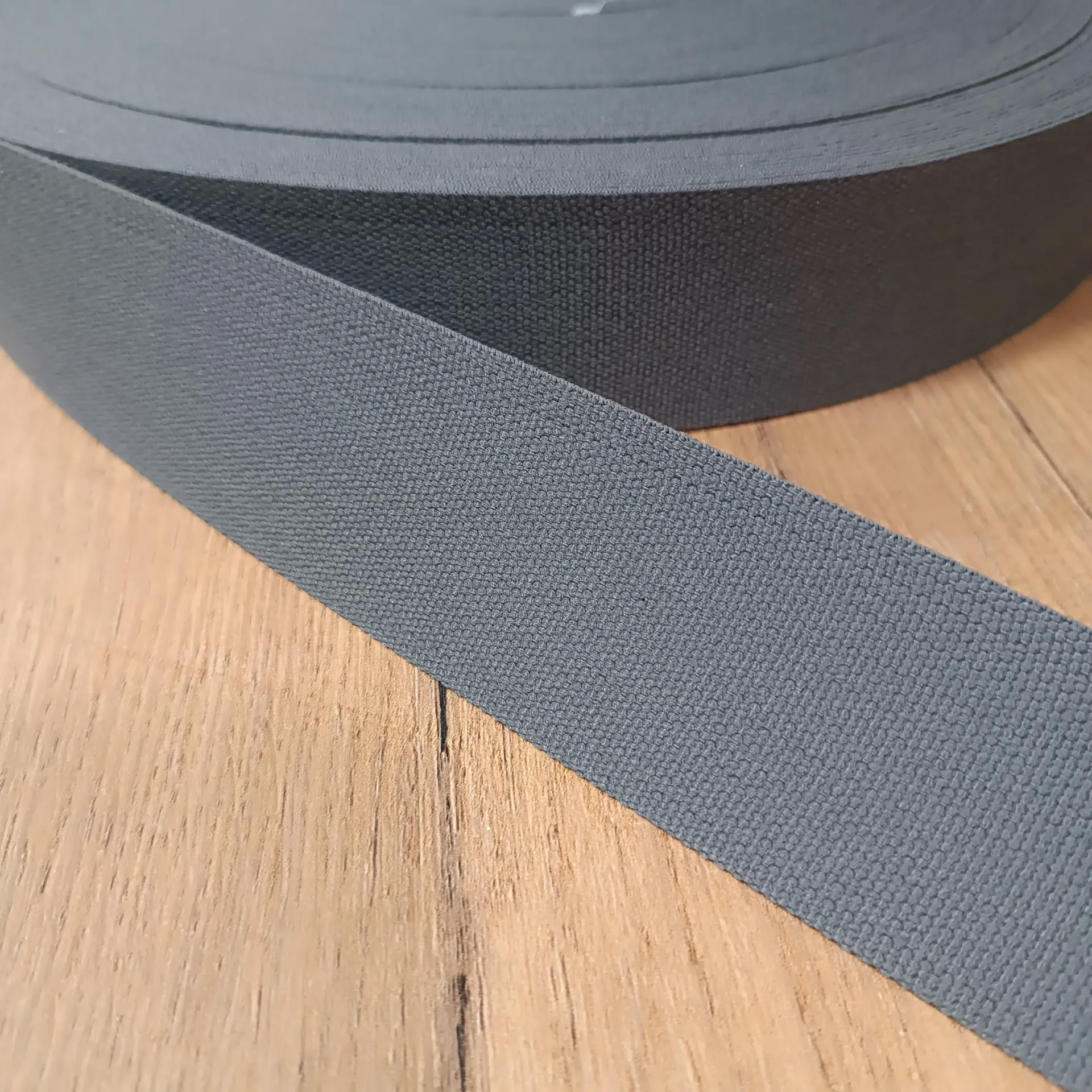 Nylon Webbing Type MultiCam® Black 50 mm (2"), double‑sided printed – sold by the meter 