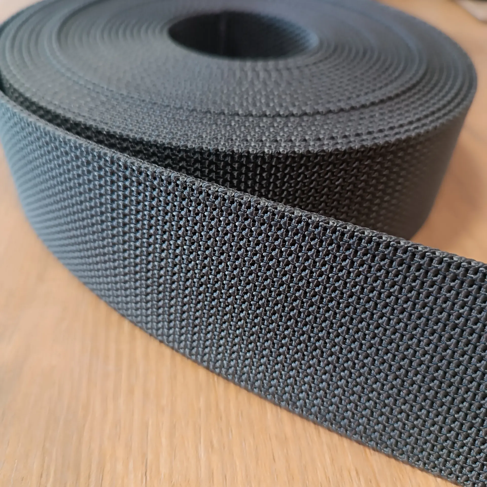 [WB-CL-MG-NYL-0050-SCUBA] Polyamid Gürtelband Met Grey 50 mm – Meterware
