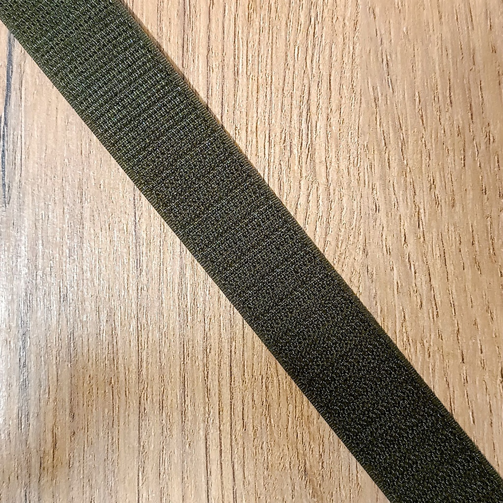 [VEL-VEL-E088-SGO-0025-01MTR] VELCRO® Brand hook tape Brown-Grey RAL 7013 25 mm (1") – sold by the meter