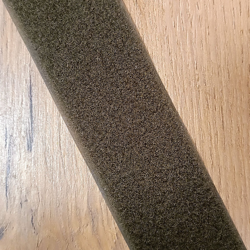 [VEL-VEL-E001-SGO-0050-01MTR] VELCRO® Brand loop tape Brown-Grey RAL 7013 50 mm (2") – sold by the meter