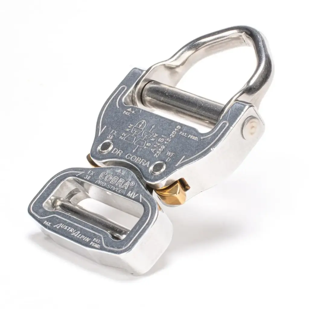 [FX38AVD] D-Ring COBRA® PRO STYLE Silver 38 mm