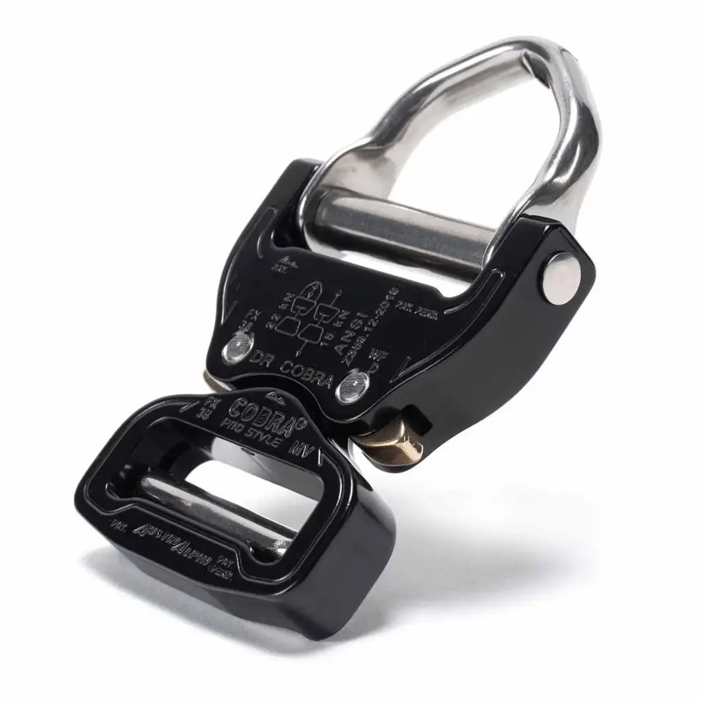 [FX38KVD] D-Ring COBRA® PRO STYLE Black KTL 38 mm