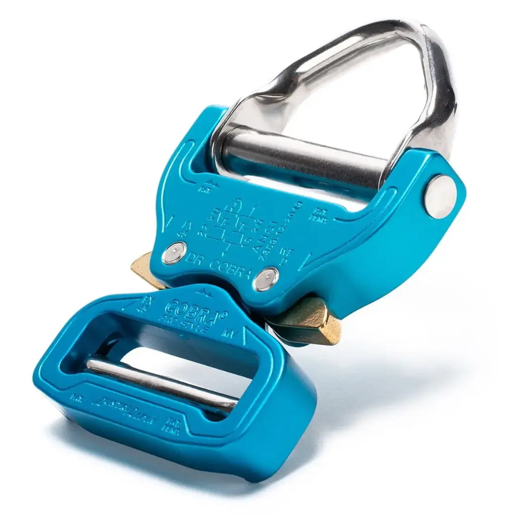 [FX45BVD-XL] D-Ring COBRA® PRO STYLE Azure Blau 45 mm