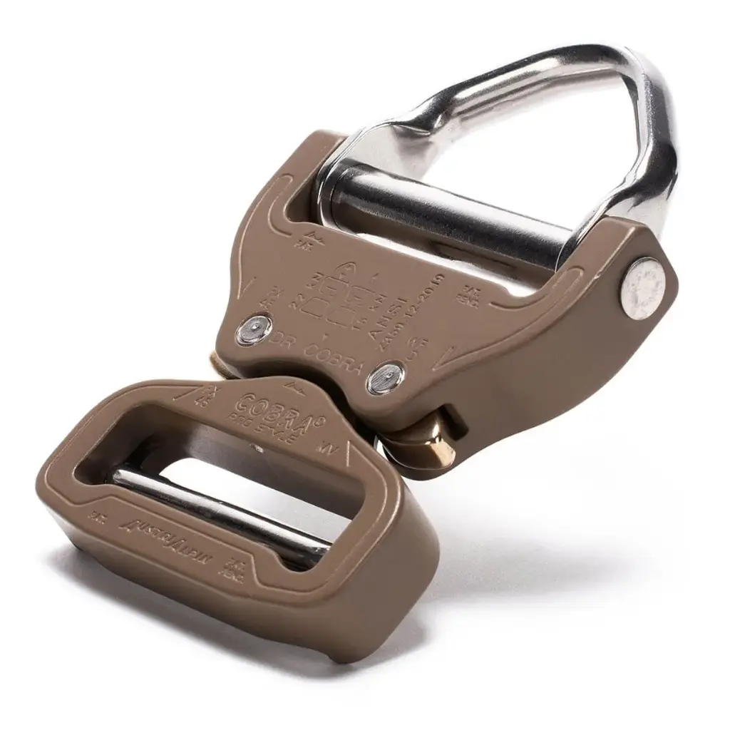 [FX45CVD] D-Ring COBRA® PRO STYLE Coyote Brown 45 mm