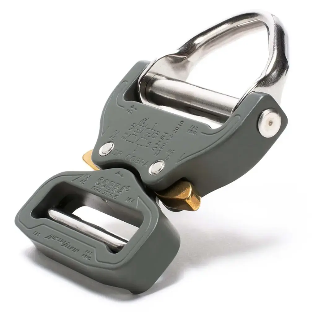 [FX45FVD-XL] D-Ring COBRA® PRO STYLE Foliage Green 45 mm XL-Clips