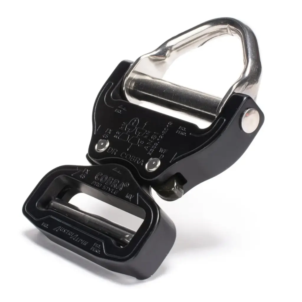 [FX45MVD-B-ELOX] D-Ring COBRA® PRO STYLE Mattschwarz 45 mm